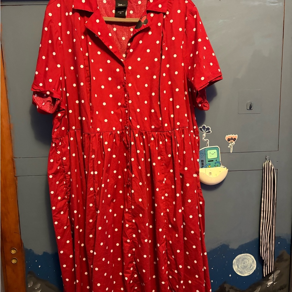 Disney Red and White Polka Dot Top